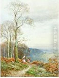 Figures Carrying Finewood In A Landscape thumbnail