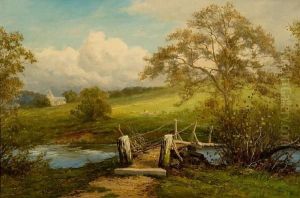 Shaky Bridge & Cefnllys Church by John Bates Noel