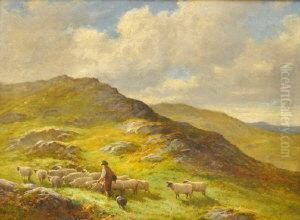 "sheep On The Hillside" by John Bates Noel