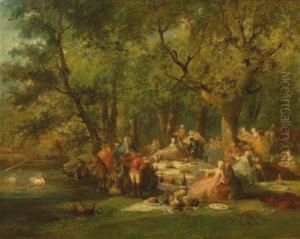 Le Repas De Chasse by Jules Noel