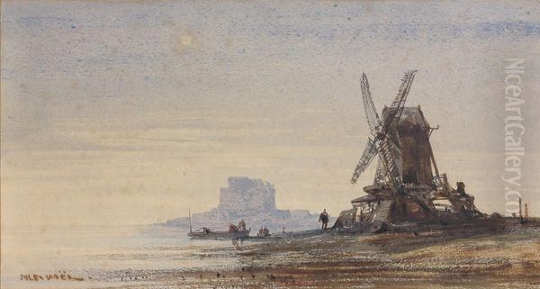 Bord De Mer Anime Au Moulin - view 1