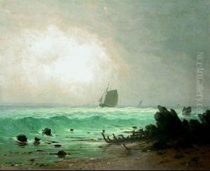 Paesaggio Marino Con Imbarcazioni by Luis Noel