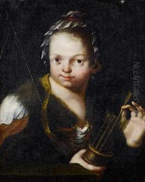 Portrait Of A Young Child As Cupid - view 1