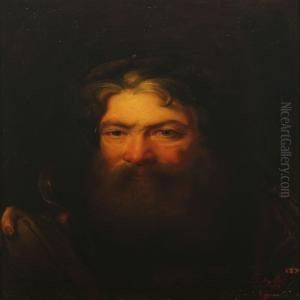 Portrait Of Gentleman With A Beard by Giuseppe Nogari