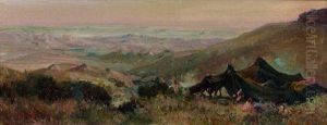 Campement Arabe Dans Les Montagnes by Maxime Noire