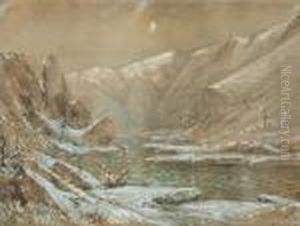 "paysage De Montagne Et Riviere" by Emile Noirot