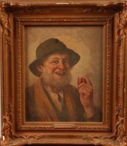 Portrait De Fumeur Et Portrait De Buveur Paire