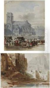 Vue Des Quais De Notre Dame by Francois J. & Rube, Auguste A. Nolau