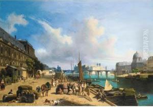 L'arrivee Des Balles De Coton Au Port Saint Nicolas, Paris