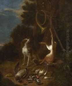 Jagdstillleben by Jan Baptist Nollekens