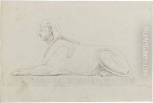 A Group Of Sketchbook Pages With Architectural And Decorativedesigns After The Antique by Joseph Nollekens