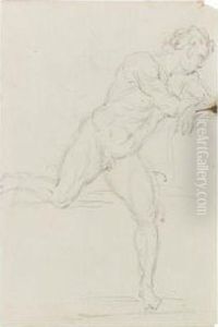 A Group Of Sheets With Figure Studies And Compositionaldesigns by Joseph Nollekens