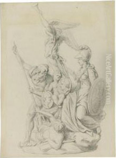 A Group Of Designs For Monuments To Naval Heroes: - view 1