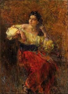 La Giovane Ciociara by Plinio Nomellini