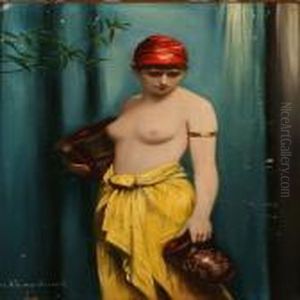 Oriental Woman With Water Jars