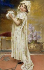 Girl With A Teapot by Max Nonnenbruch