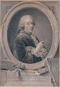 Retrato Del Escultor Robert Le Rorrain Y Retrato Del Pintor Francois Boucher by Donatien Nonnotte