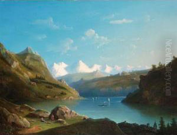 A Snow-capped Fjord - view 1