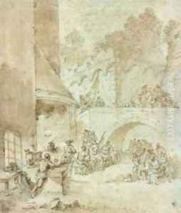 Soldats Et Musiciens Dans La Cour D'un Chateau Anime Soldats Et Musiciens Dans La Cour D'un Chateau Anime