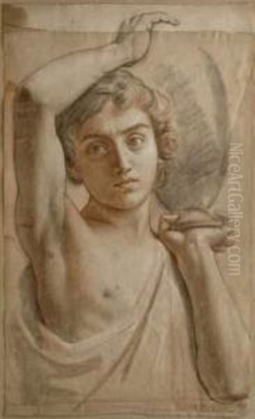 Jeune Homme Portant Une Amphore Sur L'epaule - view 1