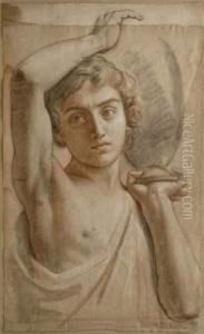 Jeune Homme Portant Une Amphore Sur L'epaule by Sebastien-Louis-Guillaume Norblin De La Gourdaine