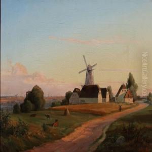 Summer Day Outside Copenhagen by Nordahl Peter Frederik Grove