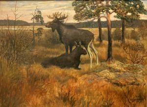 Algar I Landskap by Emil Nordberger