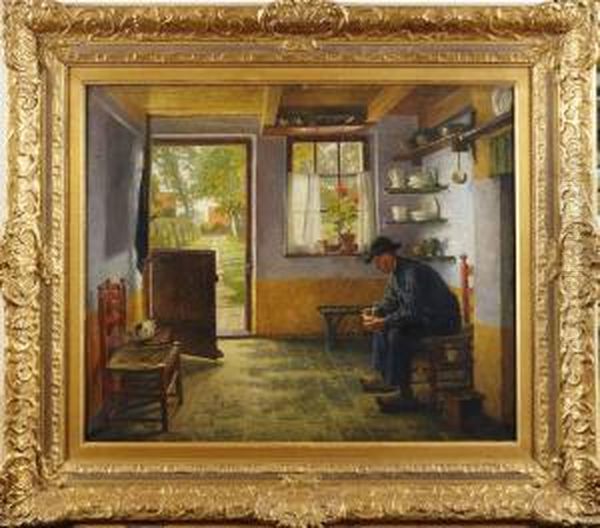 Interior Med Sittande Man - view 1