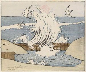 The Wave, Moonrise by Bror Julius Olsson Nordfeldt