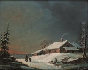 Vinterlandskap by Axel Wilhelm Nordgren