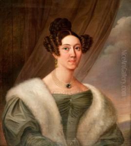 Portrait Of A Woman by Carl Wilhelm Nordgren