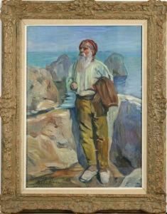Motiv Fran Capri-ett Gammalt Fiskarorginal by Bertil Noren