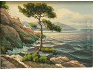 Bord De L'esterel by Alfred Nicolas Normand