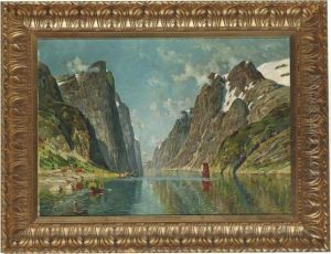 A Norwegian Fjord by Adelsteen Normann