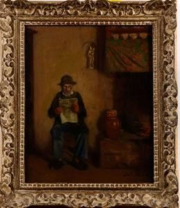 Tidningslasande Man by Eric Norselius