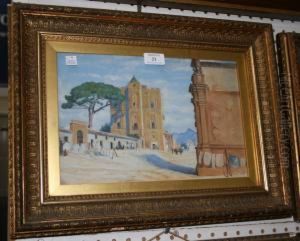 The Pisa, Palezius, Sicily 1870 by Marianne North