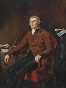 Portrait Of William Graves Esq., M.p. (1724-1801), Three-quarter-length, In A Brown Coat, At A Table With An Ink Stand And Quill