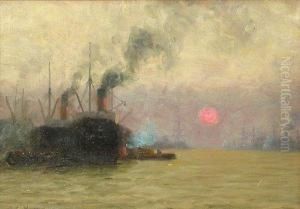 The Thames From Cherry Garden Pier by William Edward Norton
