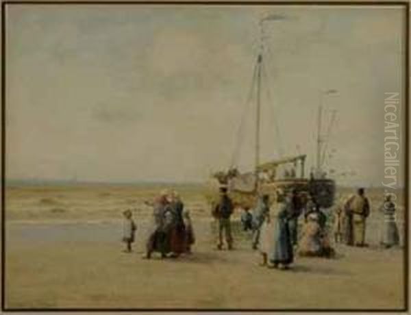 Fishermen Return From A Day's Work; And A Companion Work - view 1