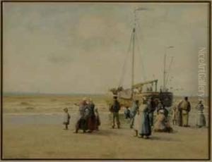 Fishermen Return From A Day's Work; And A Companion Work by William Edward Norton
