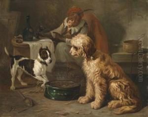 A Small Meal At The Tavern by Zacharias Noterman