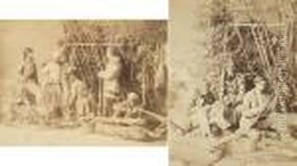 Two Views: Moose Hunting: The Return; And Moose Hunting: Day's End. - view 1