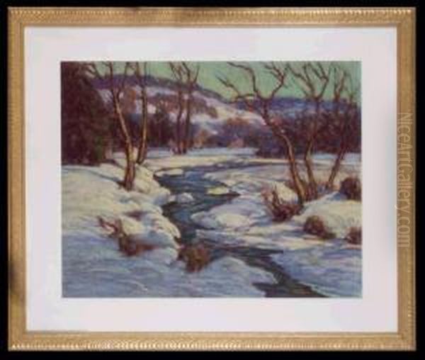 Snow Covered Stream - view 1