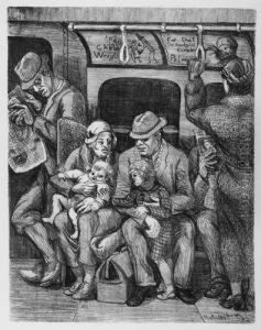 Subway Scene by Mary Elizabeth Nottingham