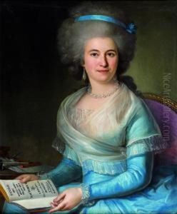 Portrait De Magdeleine Elisabeth Pollin Dumoncel by Jacques Noury