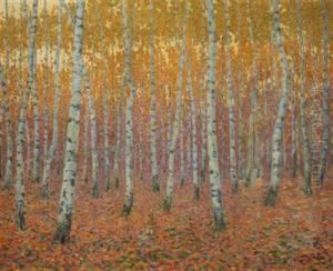 A Birch Forest by Arno Novak
