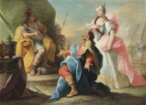 Anthony And Cleopatra; The Continence Ofscipio by Pietro Antonio Novelli