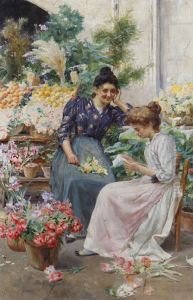 The Flower Sellers by Stefano Novo