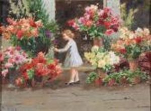 Bambina Tra I Fiori by Stefano Novo