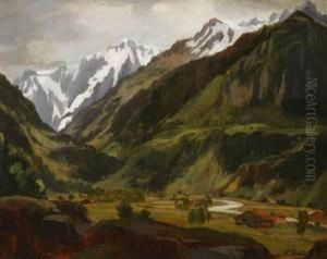 An Alpine Valley by Johann Novopacky